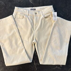 DL1961 Mara Straight High Rise Ankle Meringue Corduroy Jeans size 28